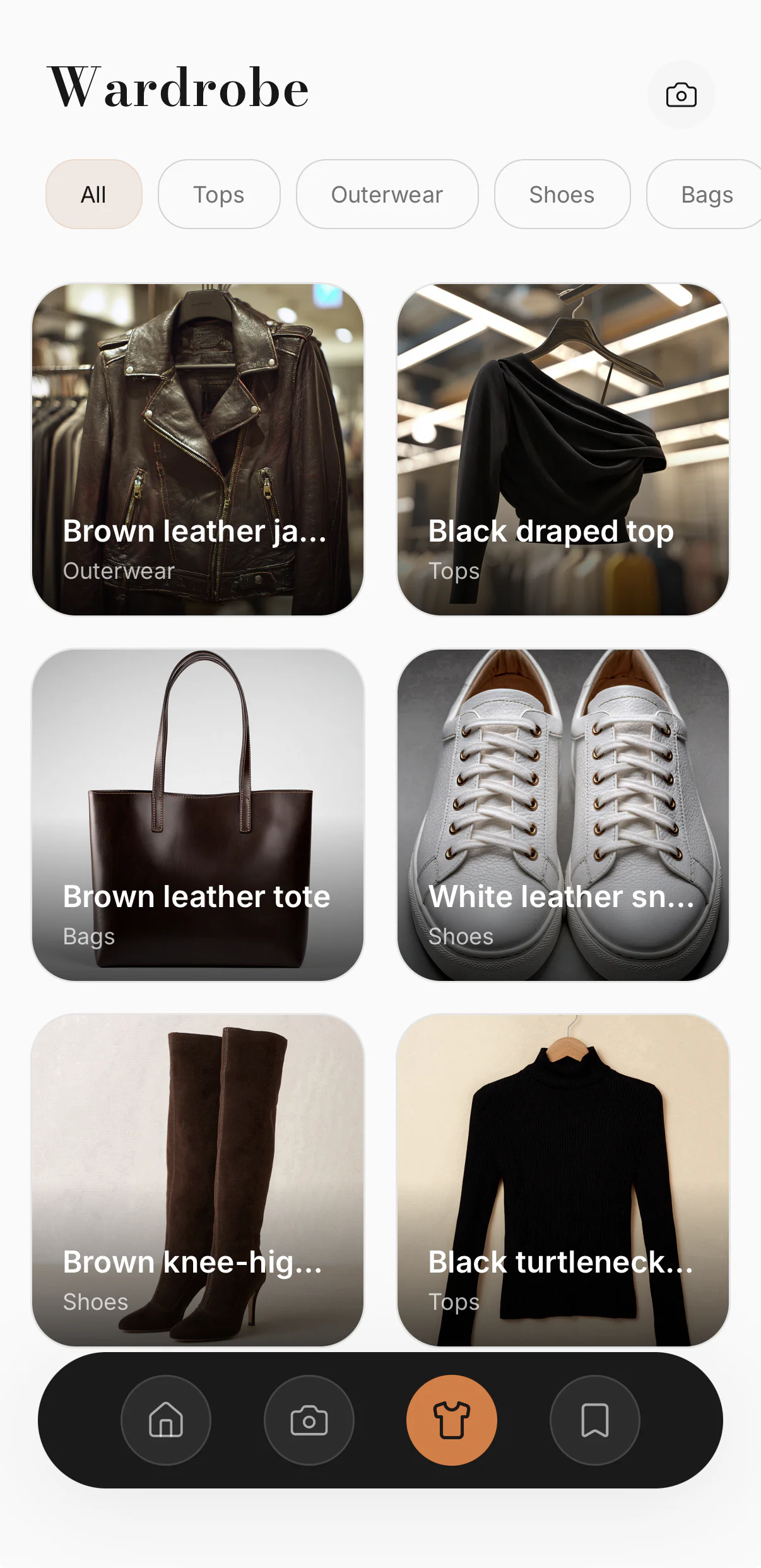 Your digital wardrobe in Scan & Match