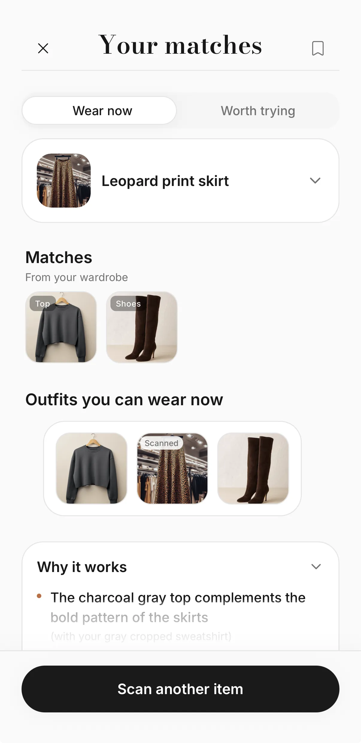 See your best matches instantly